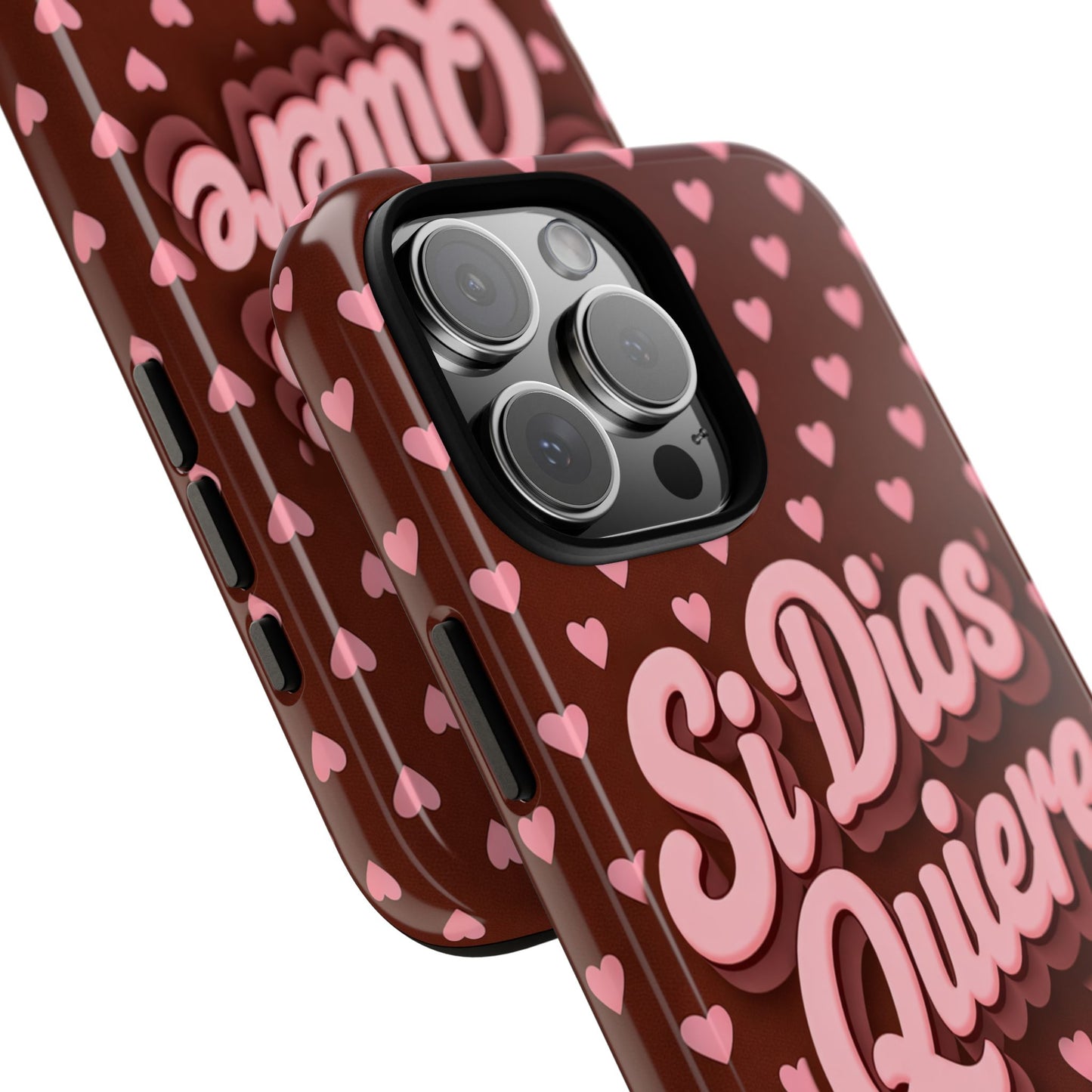Si Dios Quiere Phone Case Latina Aesthetic Pink Hearts iPhone Samsung