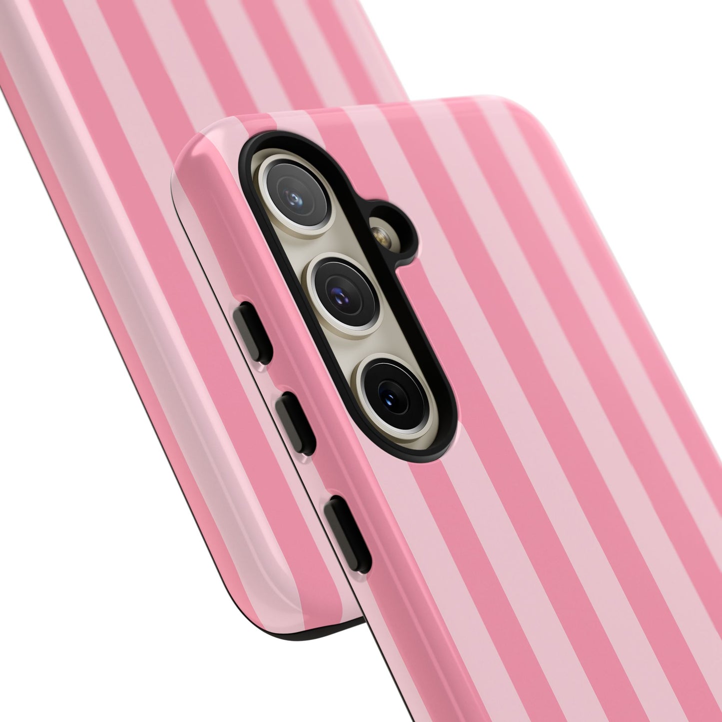 Pink Vertical Stripe Phone Case | Minimal Pastel Stripes Tough Case