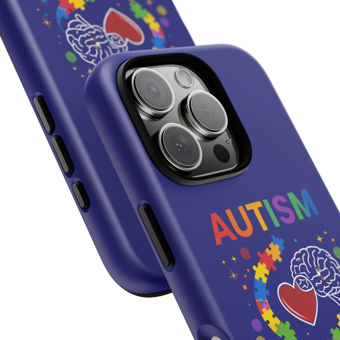 Autism Awareness Tough Case – "Love Connects All Pieces" Phone Case for Iphone, Samsung Galaxy and Pixel