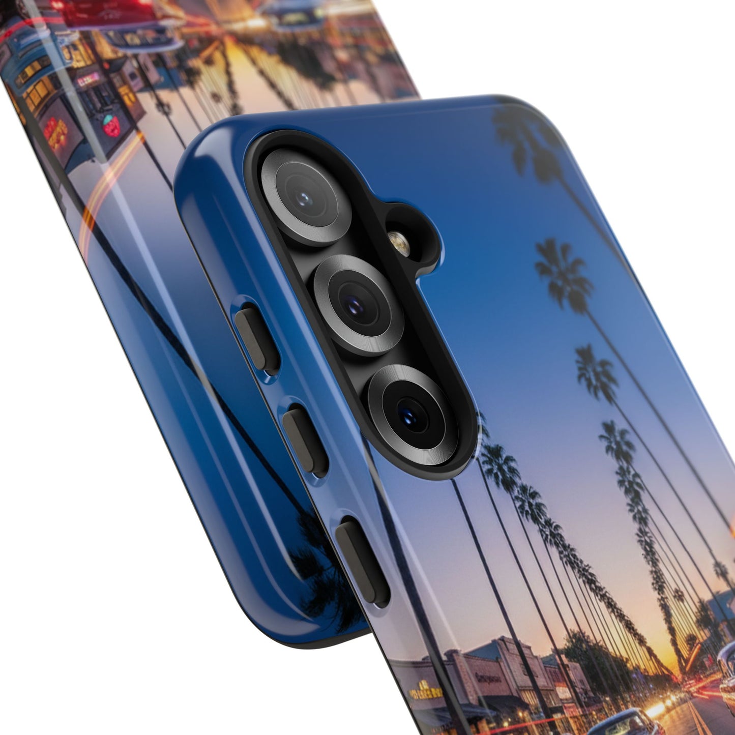 LA Sunset Boulevard Phone Case | Palm Tree Sunset Aesthetic | City Night Tough Case