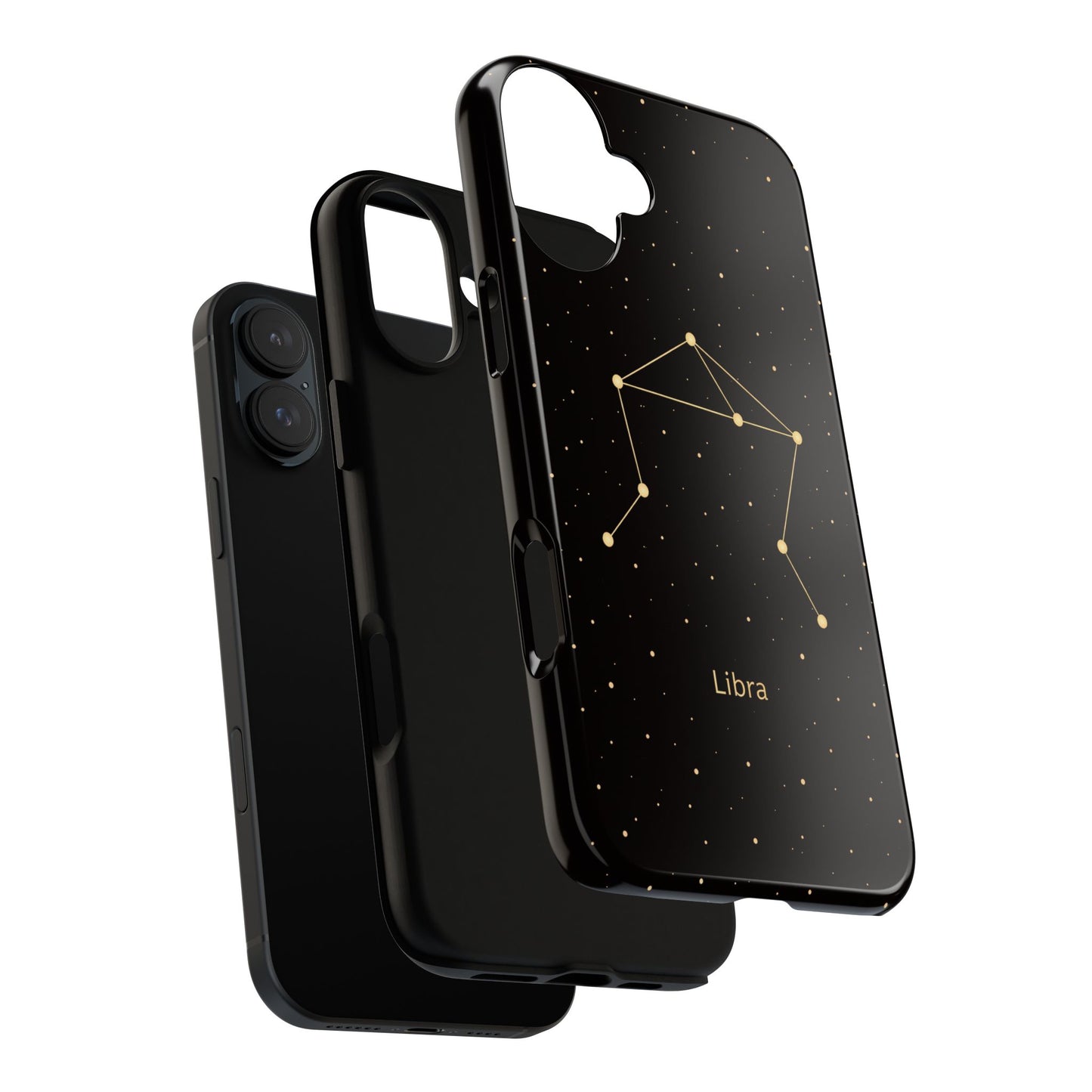 Libra Zodiac Constellation Phone Case – Luxe Gold Celestial Cover