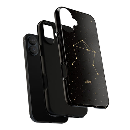Libra Zodiac Constellation Phone Case – Luxe Gold Celestial Cover