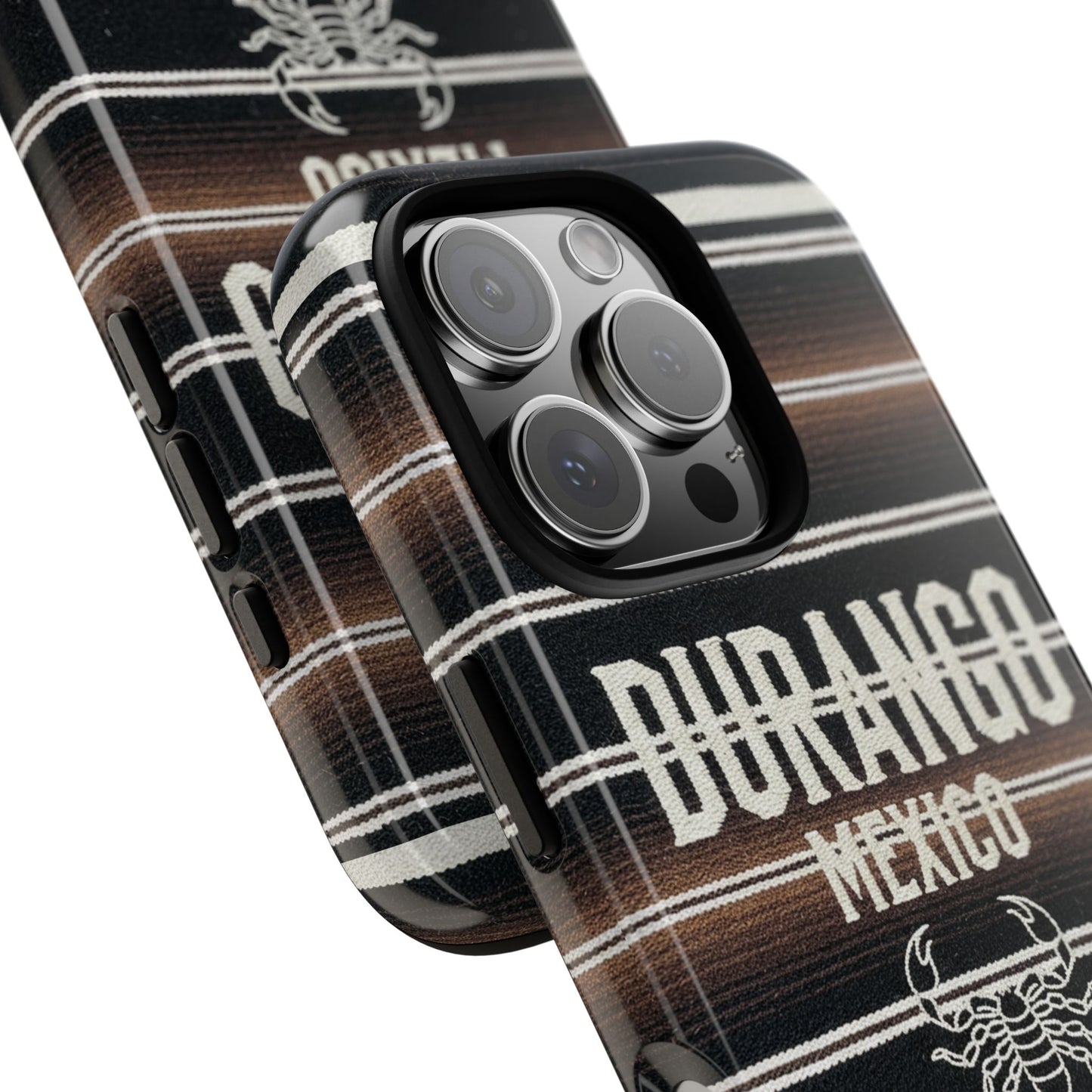 Durango Mexico Phone Case | Serape Scorpion Western Design | Mexican Heritage Tough Case for iPhone & Samsung
