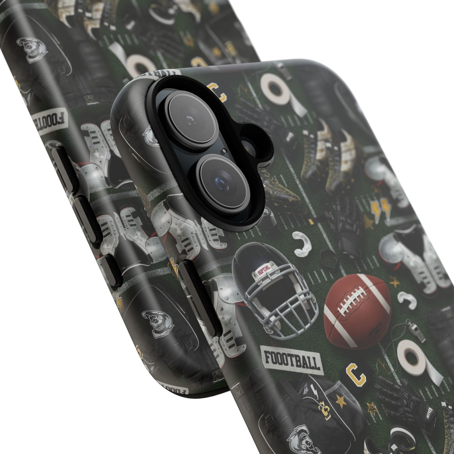 Football Pattern Phone Case – Sports Fan Tough Protective Game Day Case