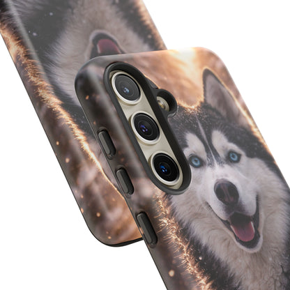 Siberian Husky Tough Phone Case | Blue Eyes Dog Cover Protective iPhone Case