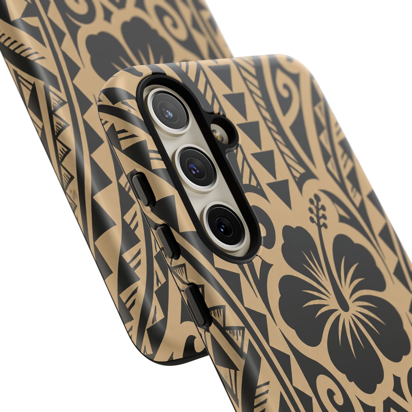 Polynesian Tribal Hawaiin Hibiscus Phone Case for iPhone Samsung Galaxy