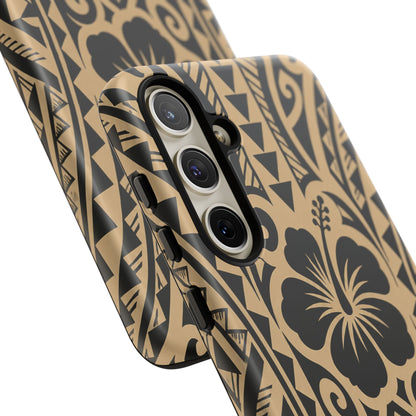 Polynesian Tribal Hawaiin Hibiscus Phone Case for iPhone Samsung Galaxy