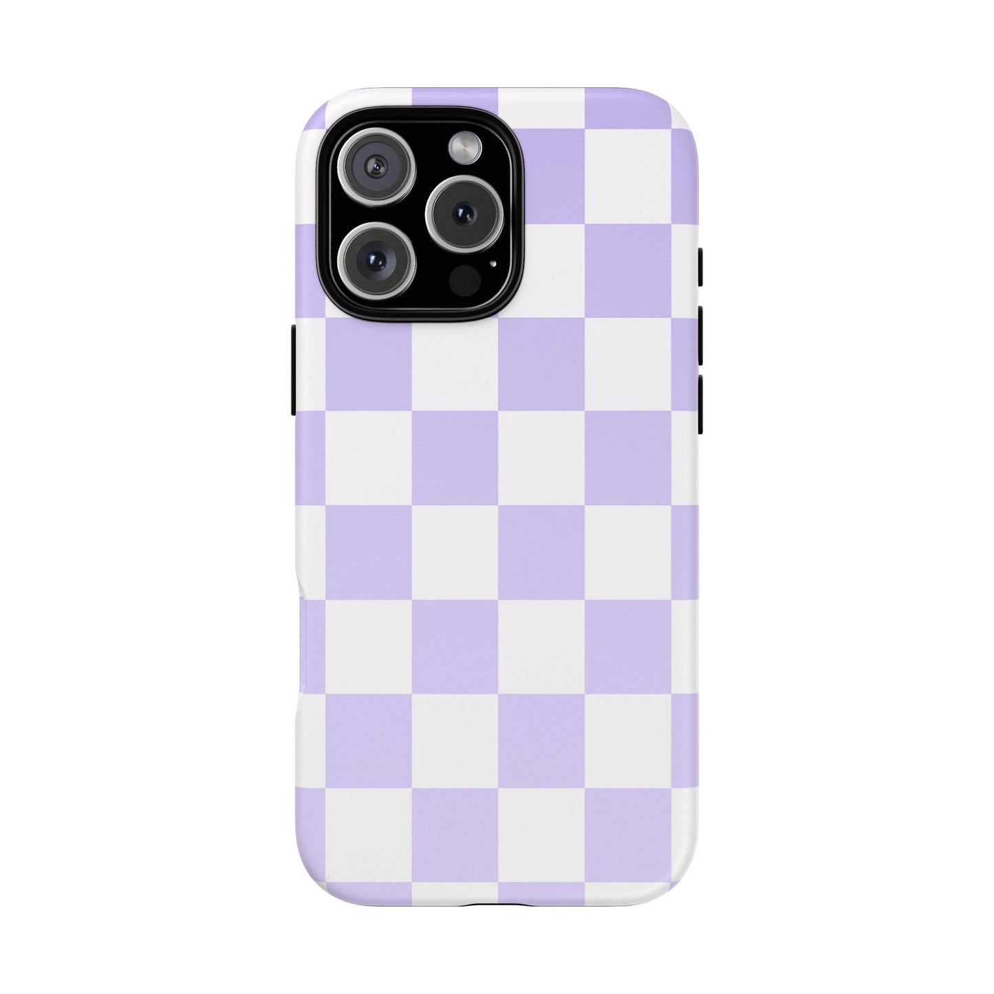 Lavender Checkerboard Phone Case | Pastel Aesthetic Tough Case