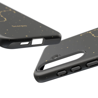 Scorpio Zodiac Constellation Phone Case – Luxe Gold Celestial Cover