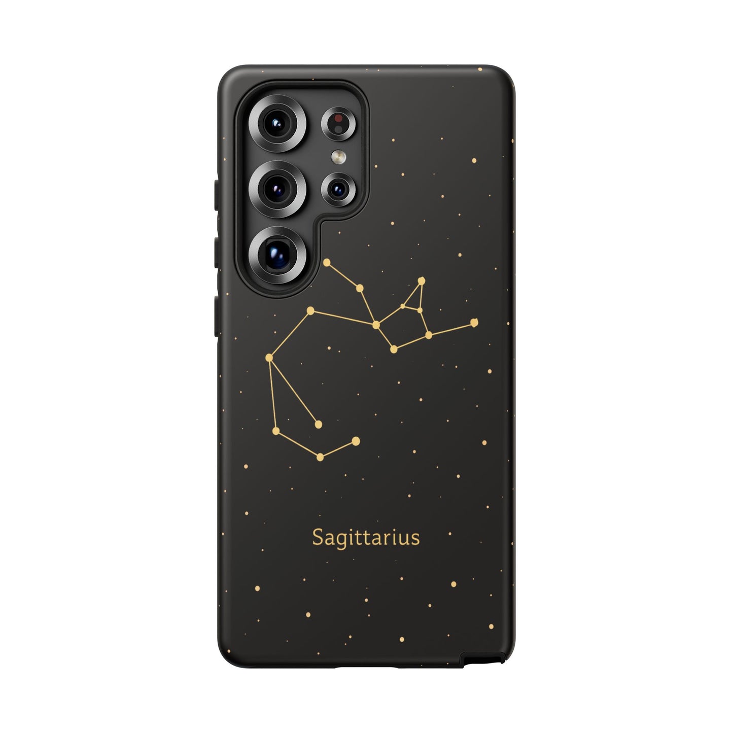 Sagittarius Zodiac Constellation Phone Case – Luxe Gold Celestial Cover