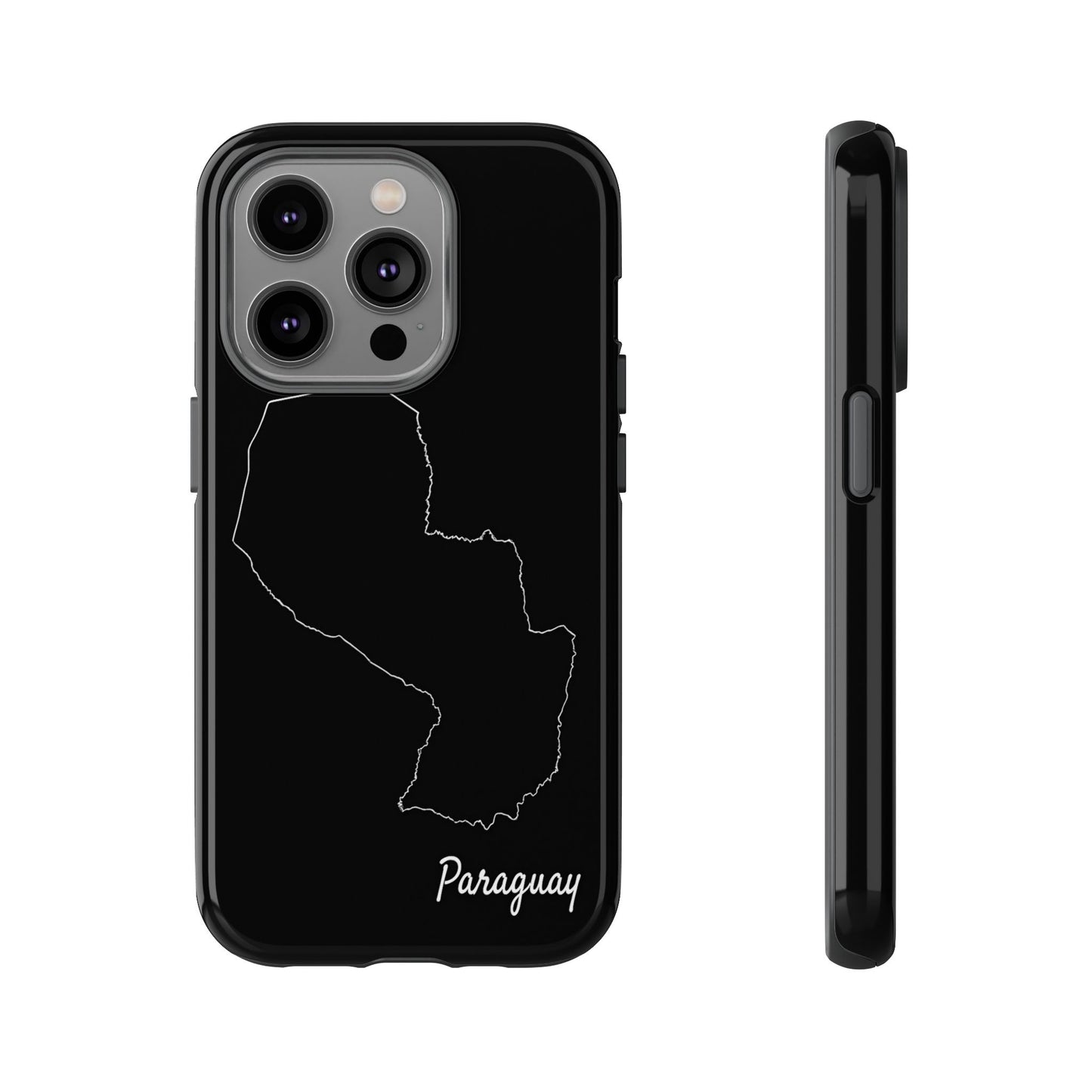 Paraguay Outline Phone Case – Minimal Country Map Tough Case (iPhone, Samsung, Pixel)