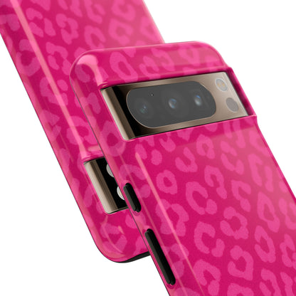 Hot Pink Leopard Print Phone Case – Bold Coquette Leopard Tough Case
