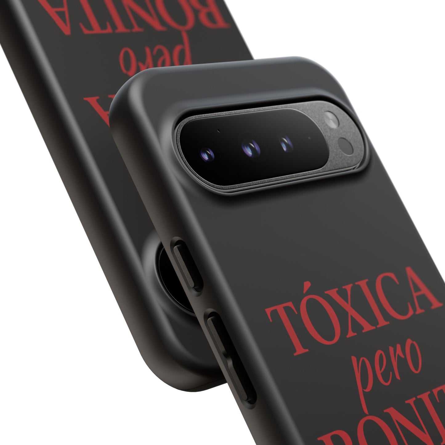 Toxica Pero Bonita Phone Case, Latina Quote Case, Red Lips Aesthetic, Spanish Saying Case, Trendy Tough Cover