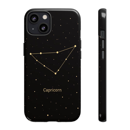 Capricorn Zodiac Constellation Phone Case – Luxe Gold Celestial Cover