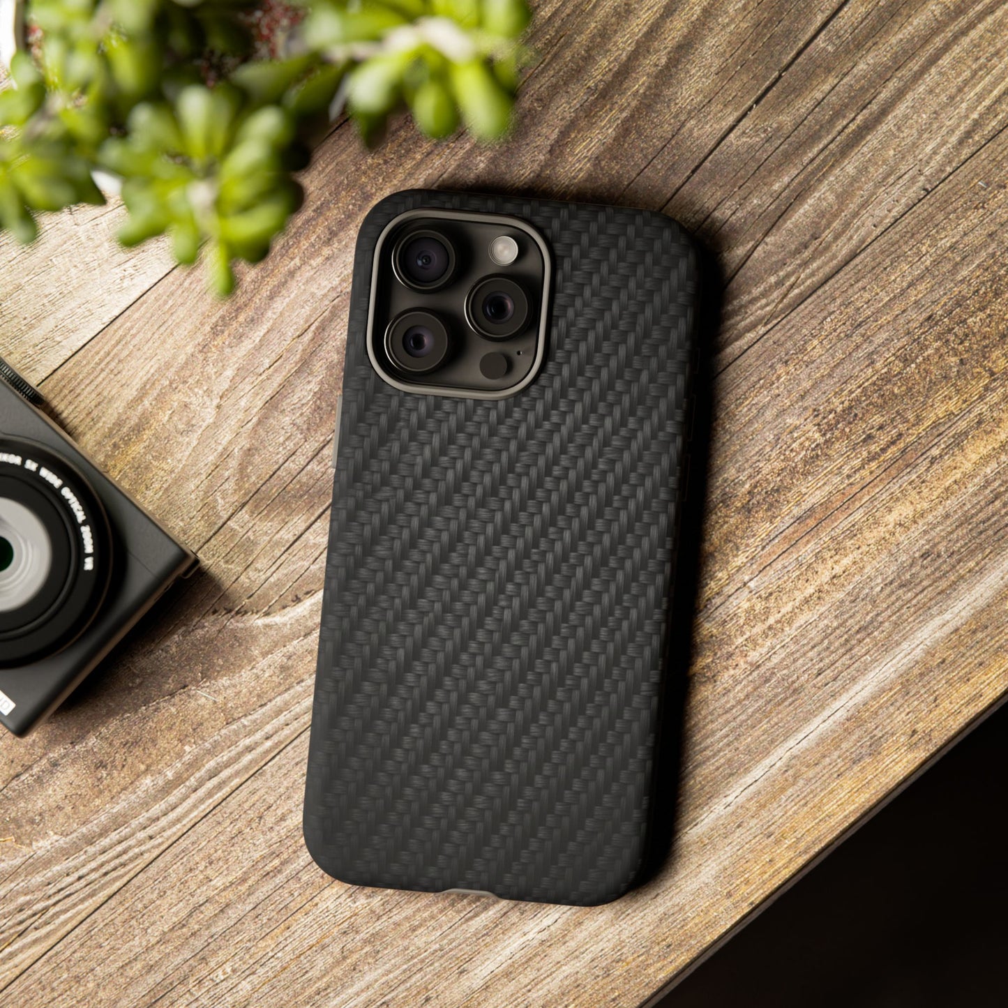 Carbon Fiber Inspired Phone Case – Rugged Slim Protective Tech Case for iPhone & Samsung