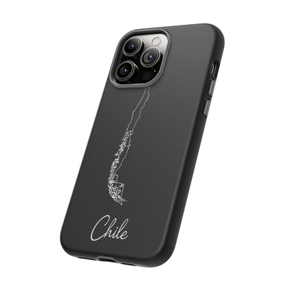Chile Outline Phone Case – Minimal Country Map Tough Case (iPhone, Samsung, Pixel)