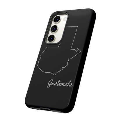 Guatemala Outline Phone Case – Minimal Country Map Tough Case (iPhone, Samsung, Pixel)