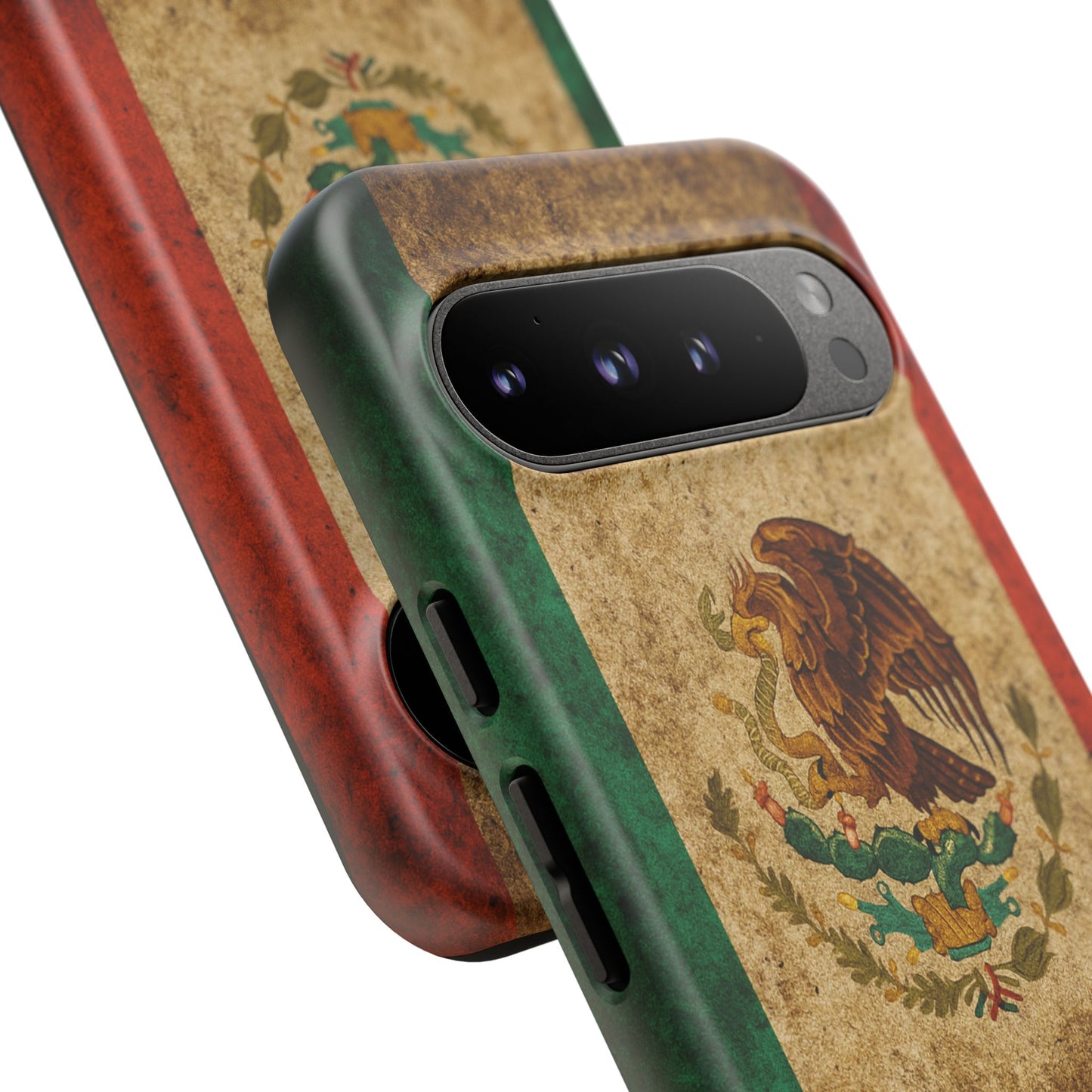 Vintage Mexico Flag Phone Case – Mexican Pride Grunge Flag Aesthetic Tough Case