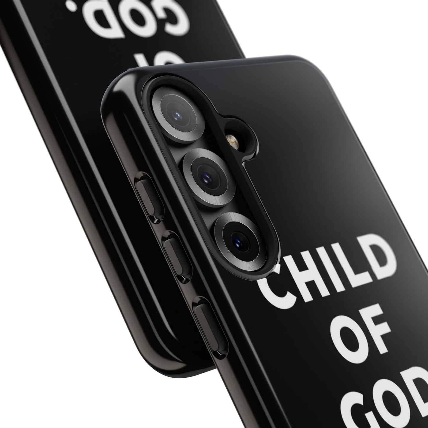 Child of God Phone Case Christian Black Aesthetic Cross Tough Cover