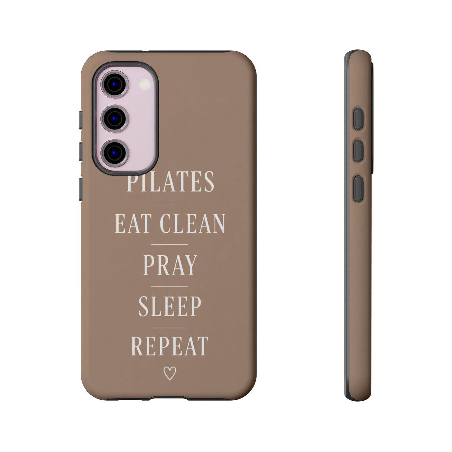 Pilates Phone Case | Eat Clean Pray Sleep Repeat Aesthetic | Wellness Girl Gift