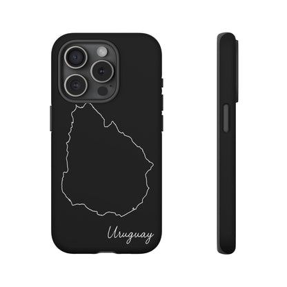 Uruguay Outline Phone Case – Minimal Country Map Tough Case (iPhone, Samsung, Pixel)