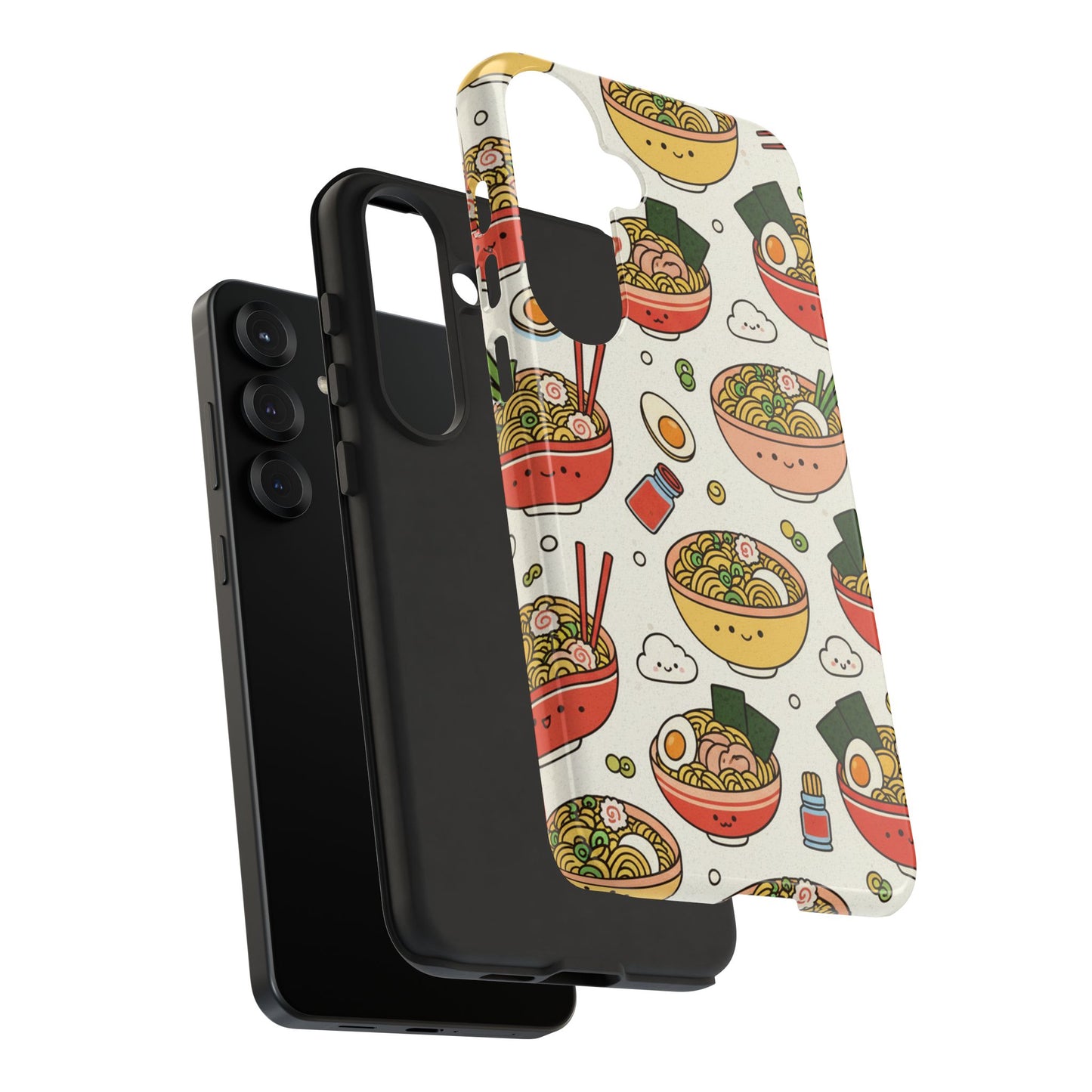Kawaii Ramen Phone Case – Cute Japanese Food Pattern | Noodle Bowl Aesthetic Case