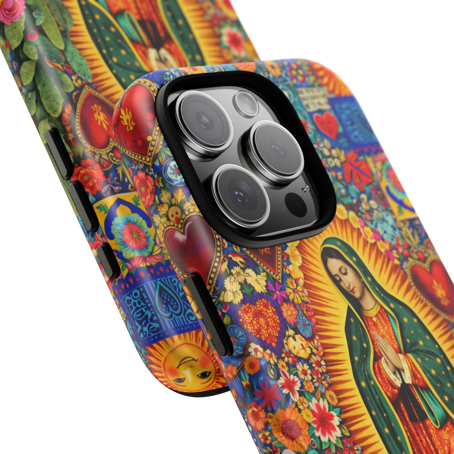 Virgin Mary Guadalupe Phone Case Mexican Folk Art Tough Cover iPhone Samsung
