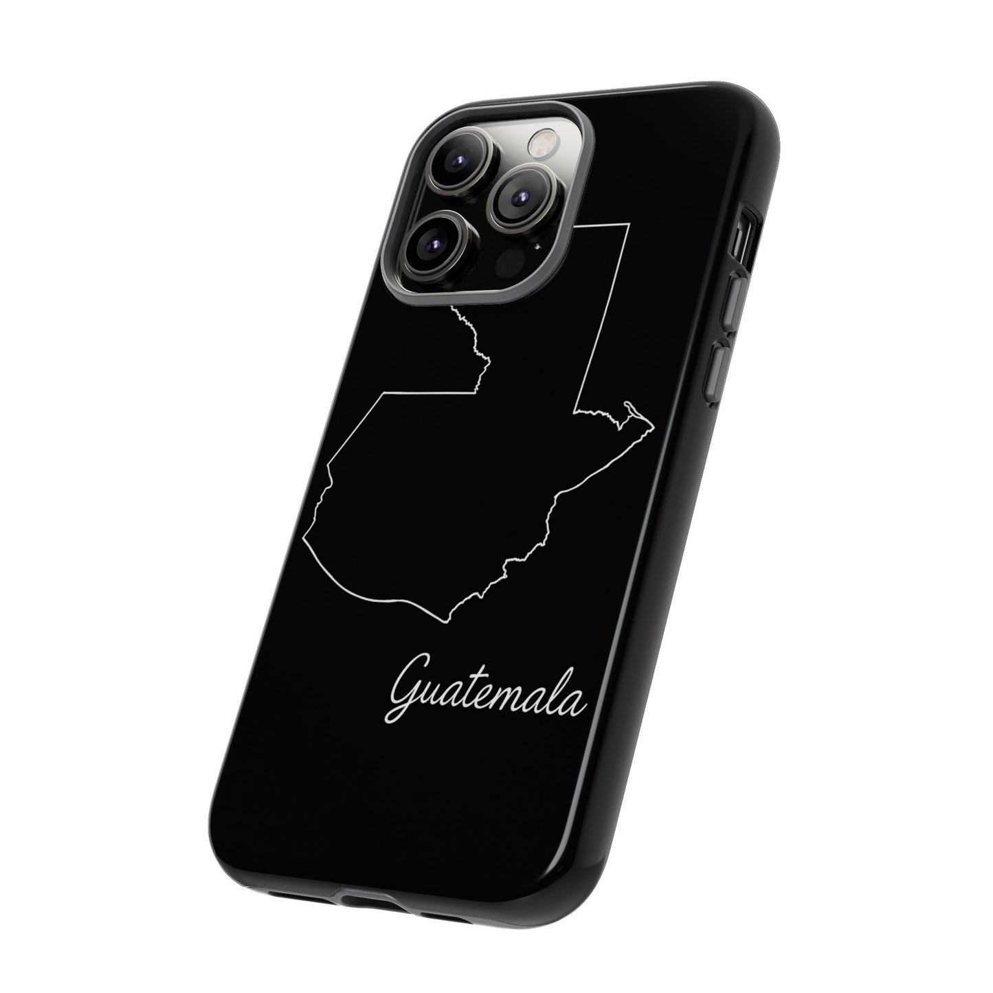Guatemala Outline Phone Case – Minimal Country Map Tough Case (iPhone, Samsung, Pixel)