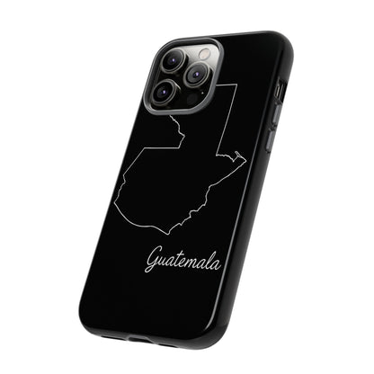 Guatemala Outline Phone Case – Minimal Country Map Tough Case (iPhone, Samsung, Pixel)