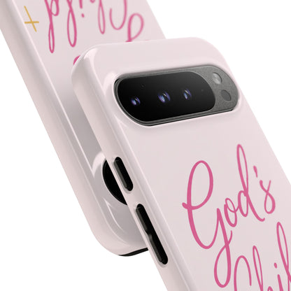Gods Child Phone Case Christian Pink Aesthetic Tough iPhone Case
