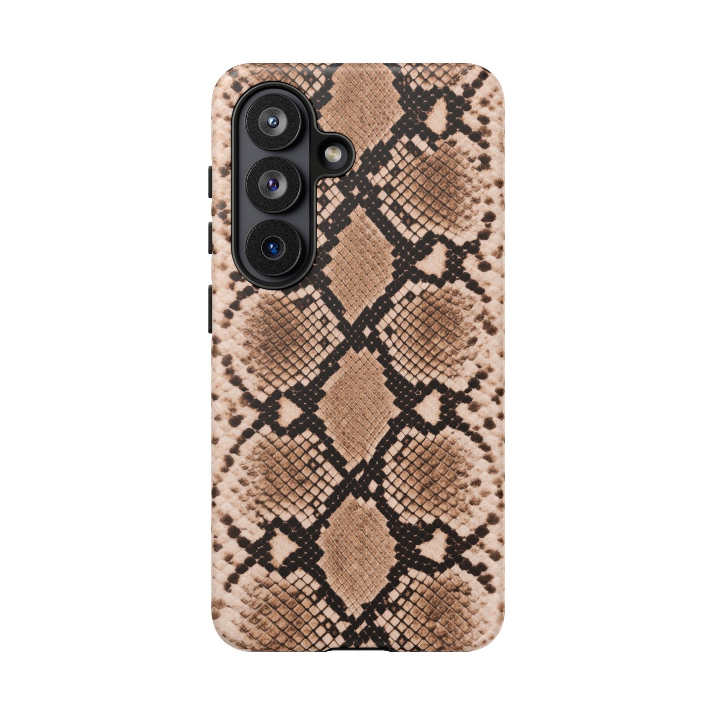 Snake Print Phone Case – Brown Python Pattern Slim Protective Cover for Iphone, Samsung Galaxy and Pixel