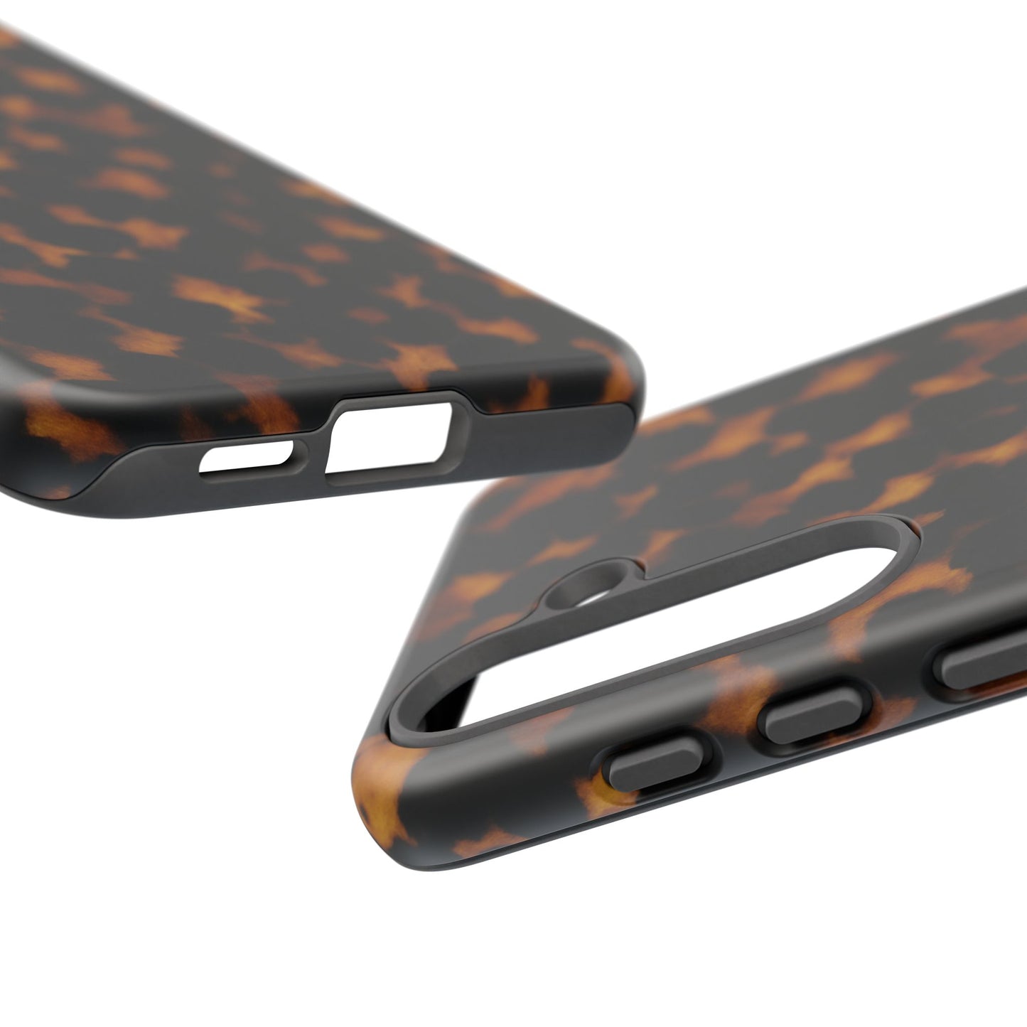 Tortoiseshell Pattern Tough Phone Case | Classic Leopard-Style Protective Cover