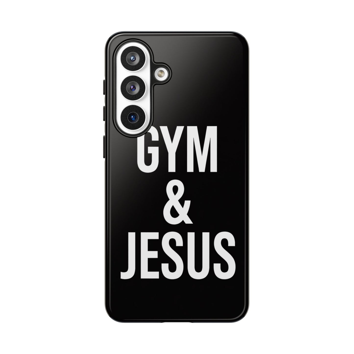 Gym & Jesus Phone Case Christian Faith Workout Gym Motivation Case