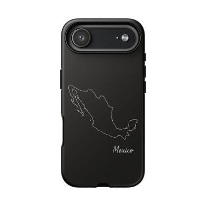 Mexico Outline Phone Case – Minimal Country Map Tough Case (iPhone, Samsung, Pixel)