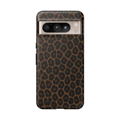 Brown Leopard Print Phone Case | Classic Animal Print Aesthetic Tough Protective Case