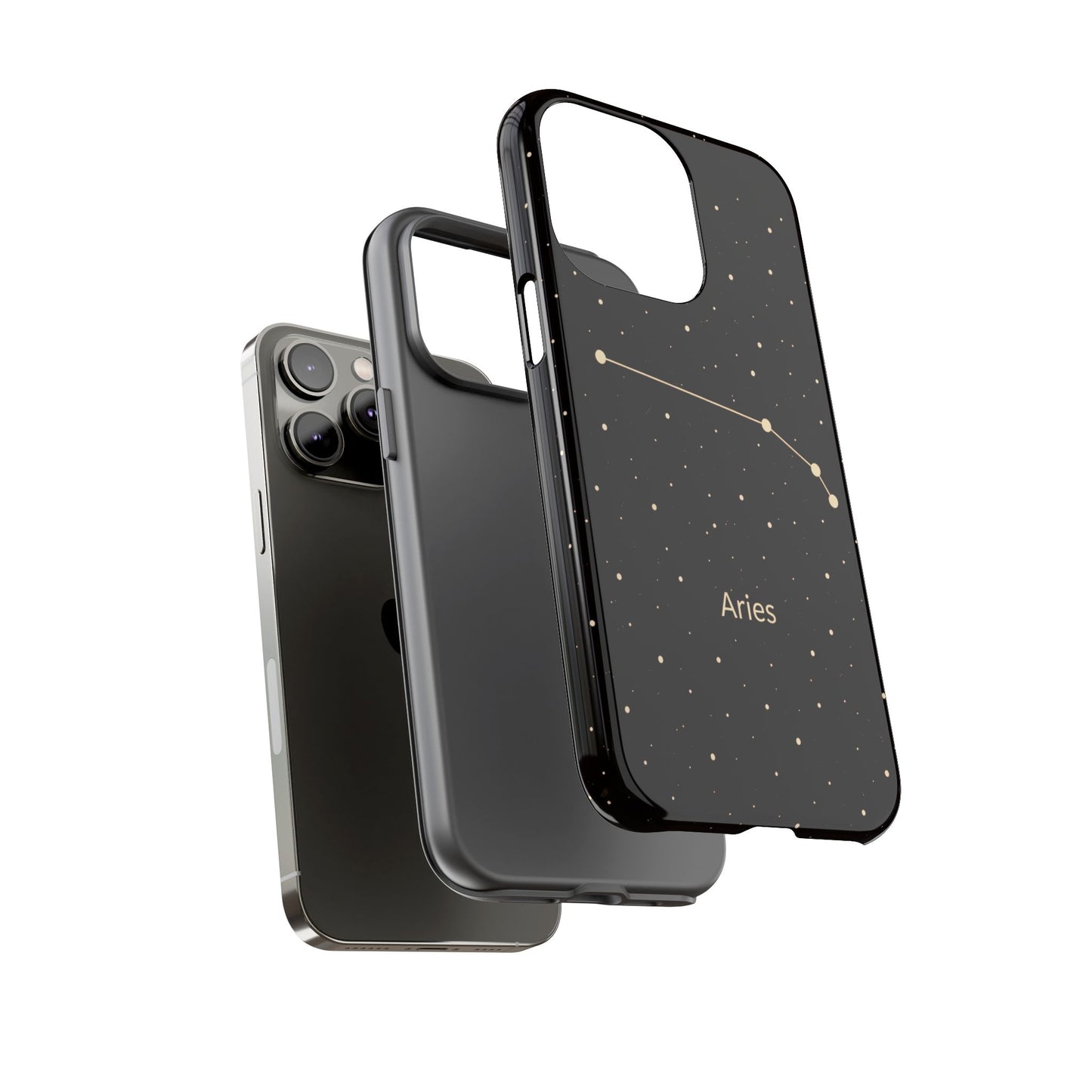 Aries Zodiac Constellation Phone Case – Luxe Gold Celestial Cover