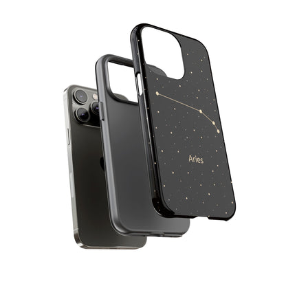 Aries Zodiac Constellation Phone Case – Luxe Gold Celestial Cover