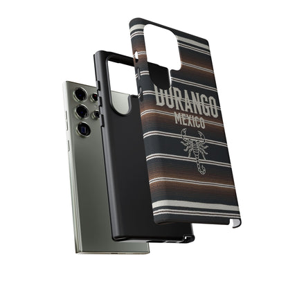 Durango Mexico Phone Case | Serape Scorpion Western Design | Mexican Heritage Tough Case for iPhone & Samsung