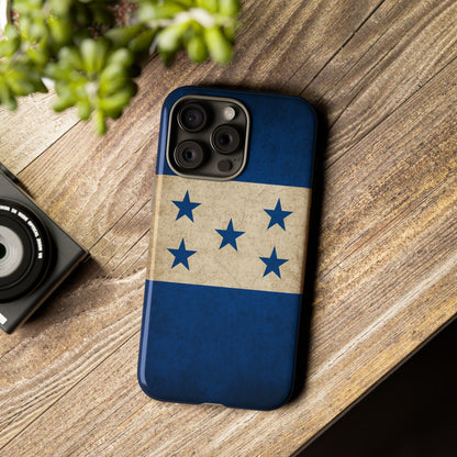 Honduras Flag Phone Case | Vintage Honduran Flag iPhone & Samsung Tough Protective Case