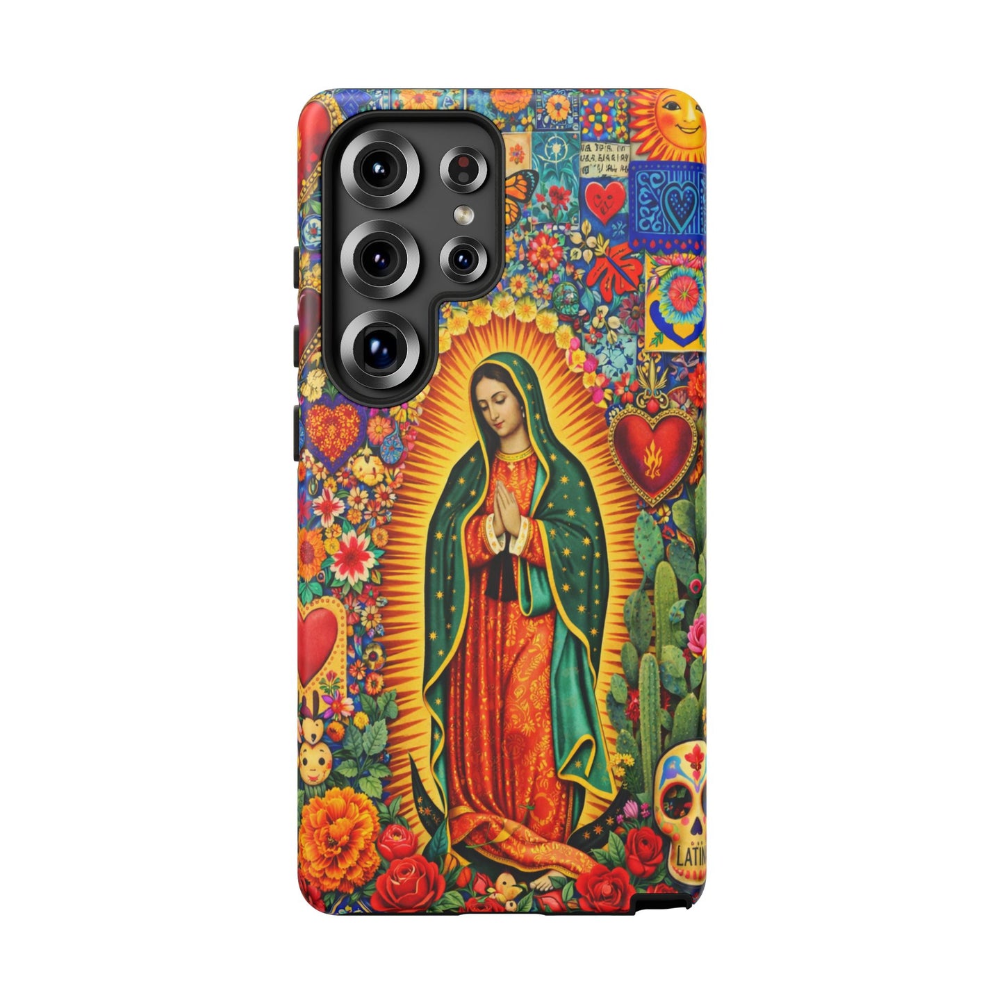 Virgin Mary Guadalupe Phone Case Mexican Folk Art Tough Cover iPhone Samsung