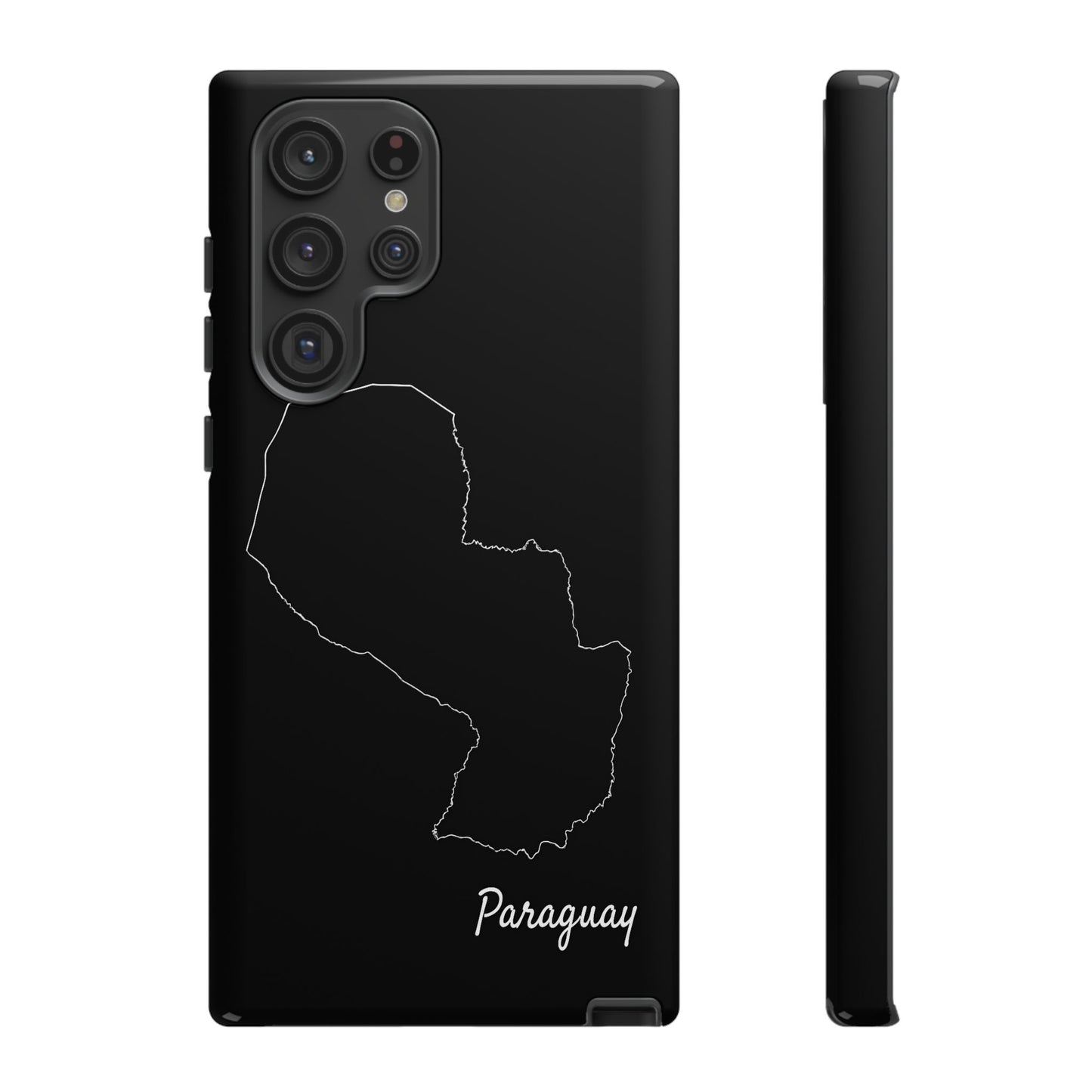 Paraguay Outline Phone Case – Minimal Country Map Tough Case (iPhone, Samsung, Pixel)