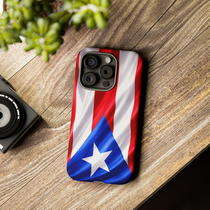 Puerto Rico Flag Phone Case | Boricua Pride Tough Case | Puerto Rican Flag Protective Cover for iPhone & Samsung