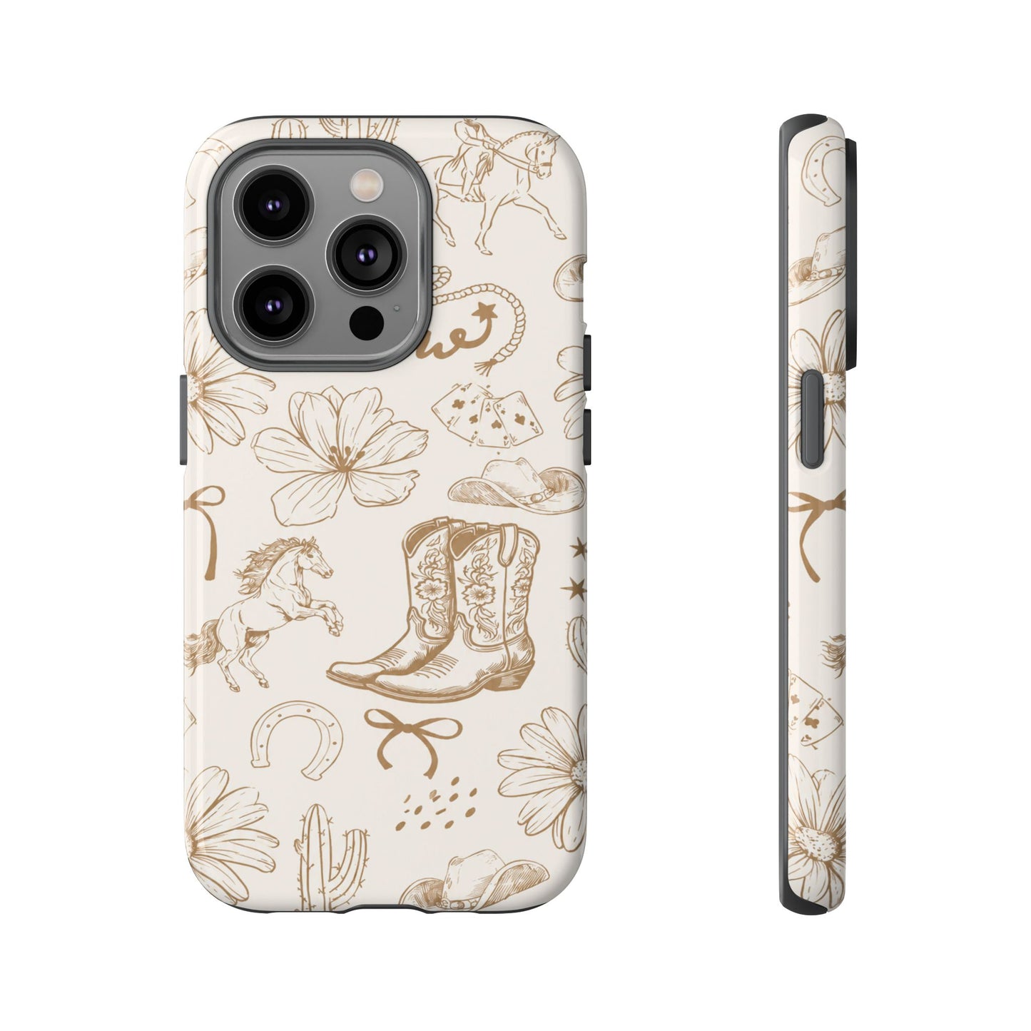 Western Cowgirl Phone Case for iPhone Samsung Galaxy Pixel Tough Case