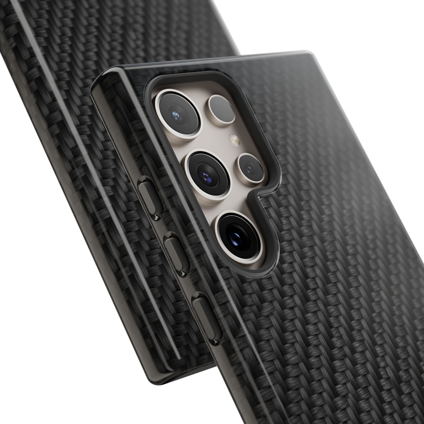 Carbon Fiber Inspired Phone Case – Rugged Slim Protective Tech Case for iPhone & Samsung