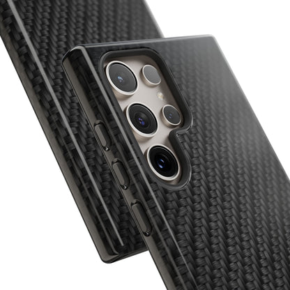 Carbon Fiber Inspired Phone Case – Rugged Slim Protective Tech Case for iPhone & Samsung