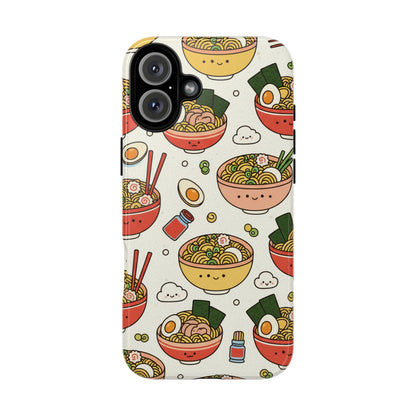 Kawaii Ramen Phone Case – Cute Japanese Food Pattern | Noodle Bowl Aesthetic Case
