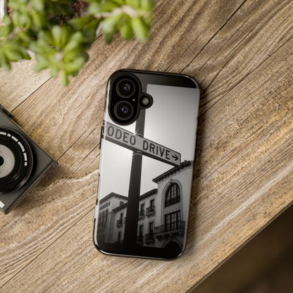 Rodeo Drive Phone Case | Los Angeles Aesthetic Black & White Photography | Luxury LA Street Tough Case for iPhone & Samsung
