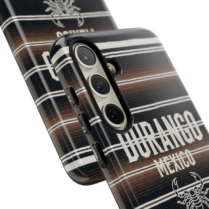 Durango Mexico Phone Case | Serape Scorpion Western Design | Mexican Heritage Tough Case for iPhone & Samsung