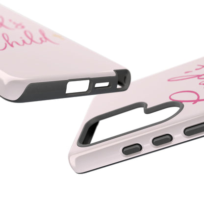 Gods Child Phone Case Christian Pink Aesthetic Tough iPhone Case