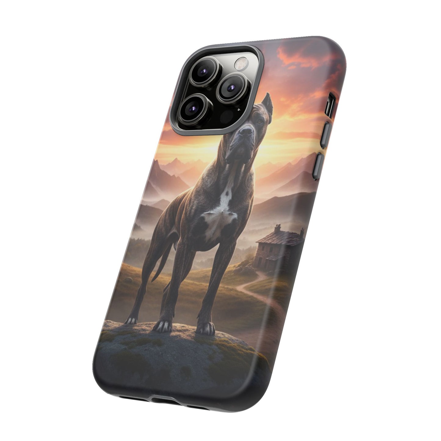 Cane Corso Phone Case – Guard Dog Sunset Tough Case (iPhone, Samsung, Pixel) | Dog Lover Gift